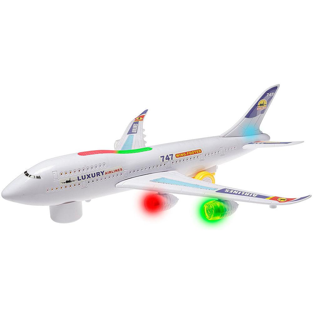 Top Race Toyze Bump-and-Go Boeing 747 Toy Airplane