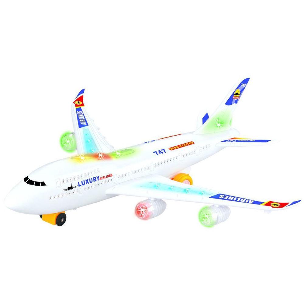Top Race Toyze Bump-and-Go Boeing 747 Toy Airplane