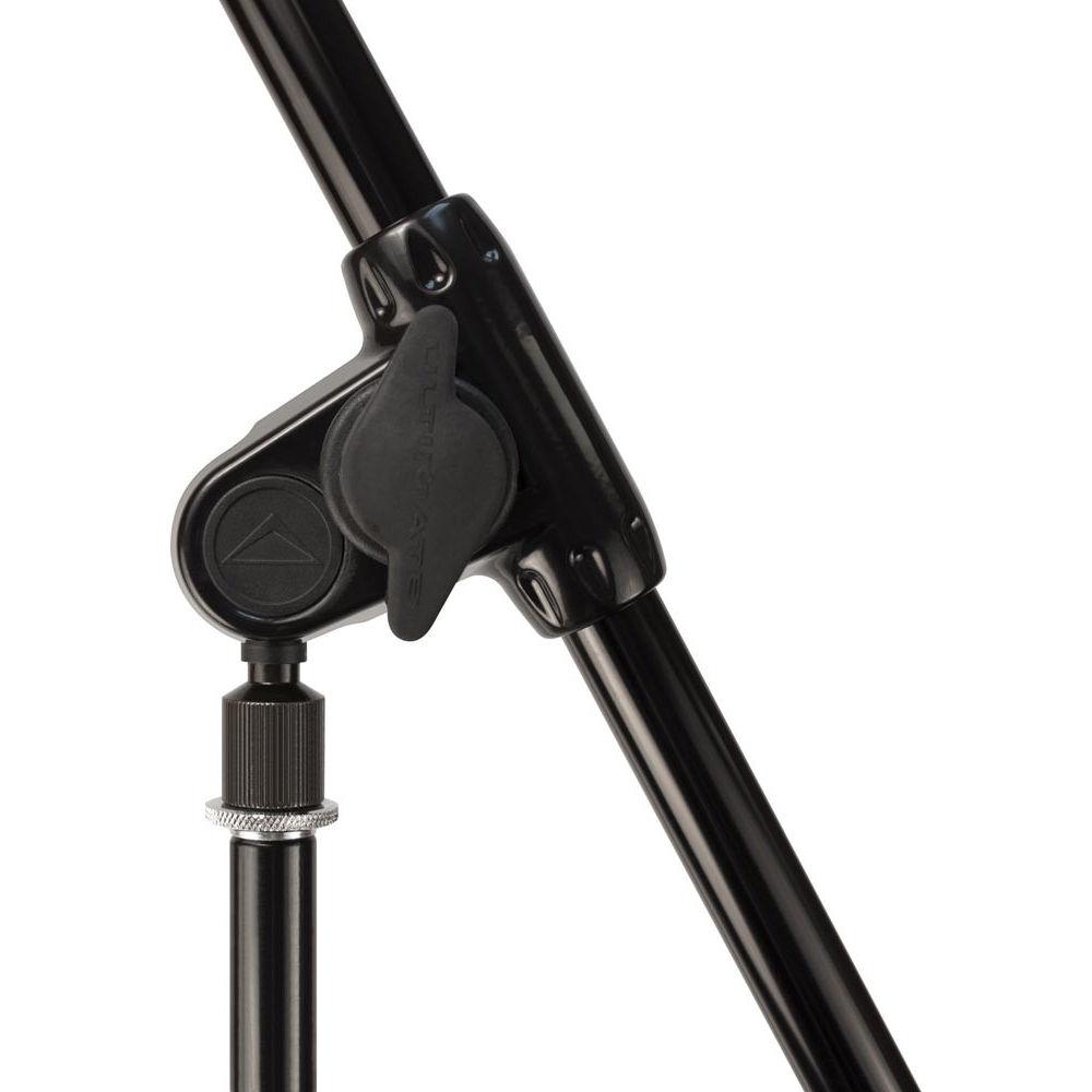 Ultimate Support PRO-R-T-F Pro Series R Mic Stand with 1 4-Turn Clutch, Plastic Tripod Base Standard Height Fixed Boom
