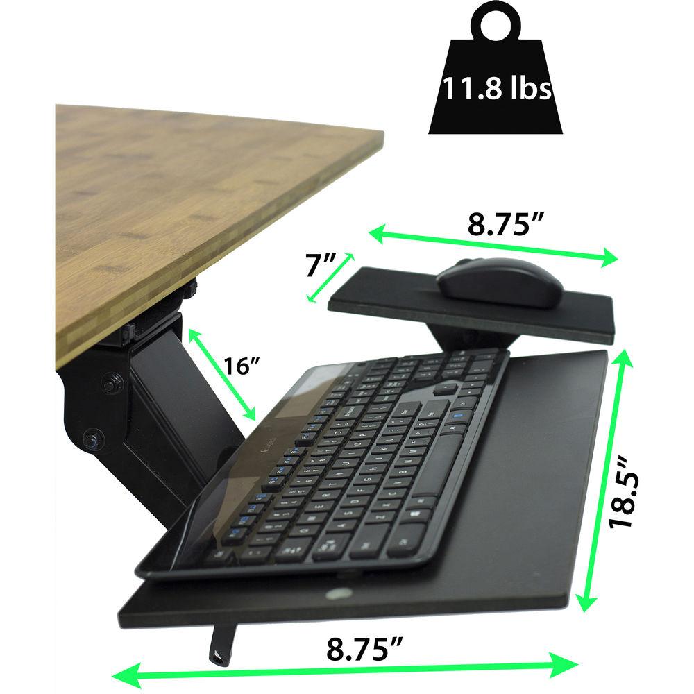 Uncaged Ergonomics Kt1 Ergonomic Under Desk Keyboard Tray