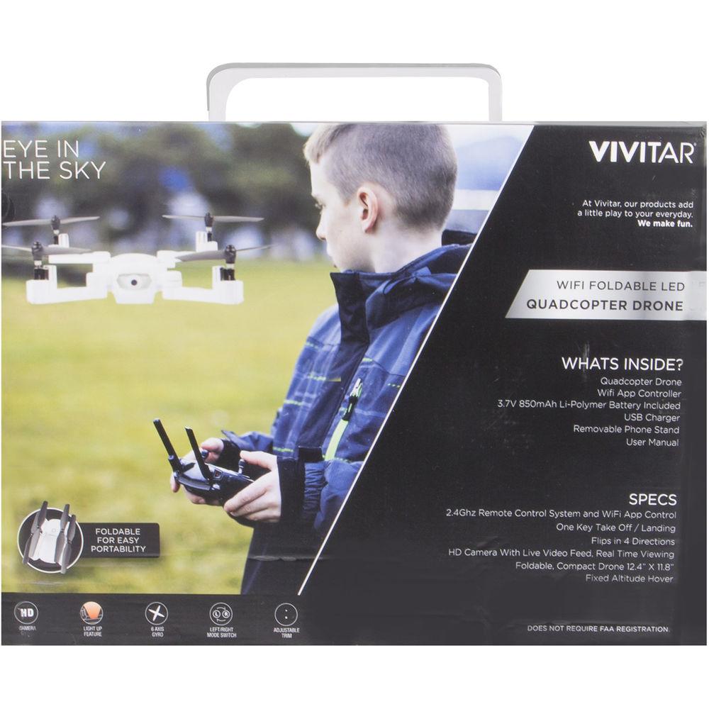 Vivitar DRC-X1 HD Wi-Fi Folding Camera Drone