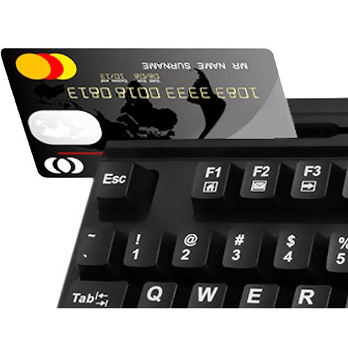 Adesso EasyTouch 630RB Smart Card & Magnetic Stripe Reader Keyboard, Adesso, EasyTouch, 630RB, Smart, Card, &, Magnetic, Stripe, Reader, Keyboard