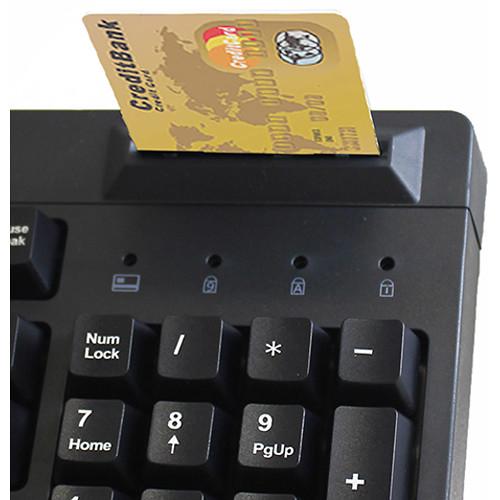 Adesso EasyTouch 630SB Smart Card Reader Keyboard, Adesso, EasyTouch, 630SB, Smart, Card, Reader, Keyboard