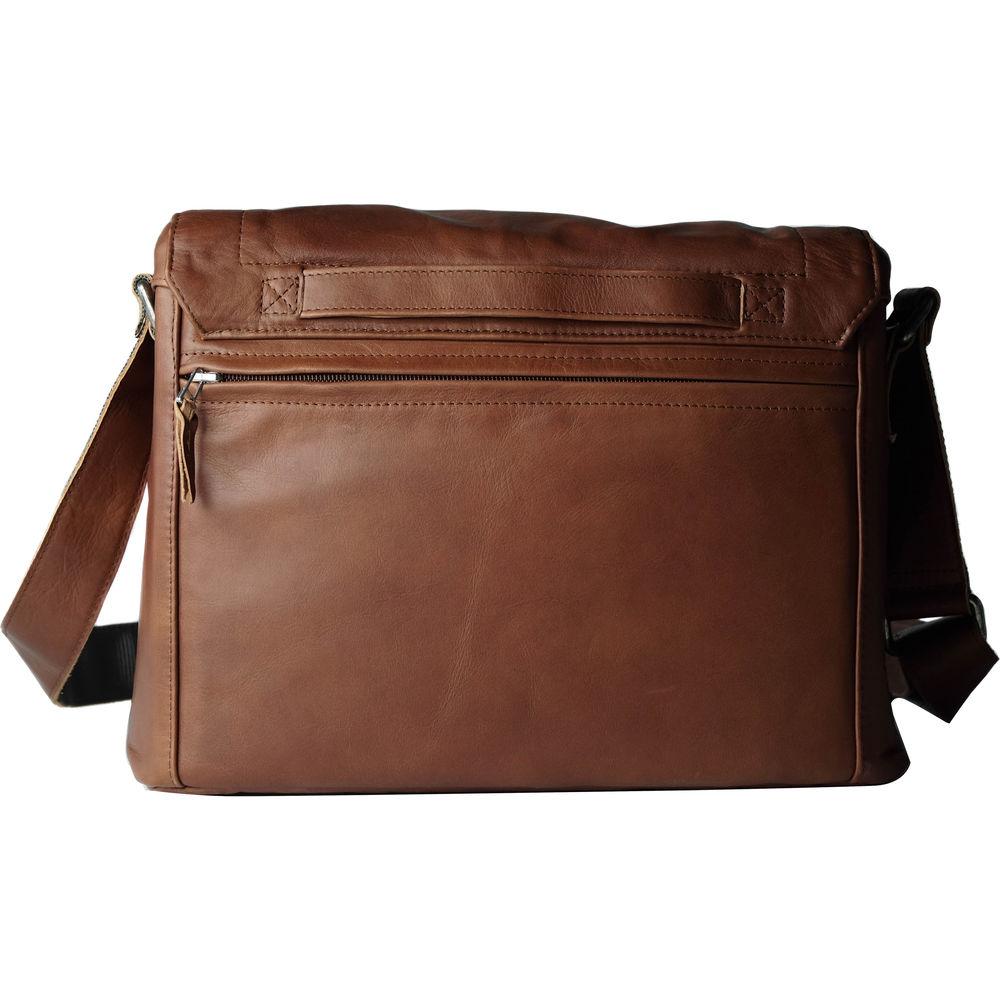 compagnon "the medium messenger" Leather Camera Bag