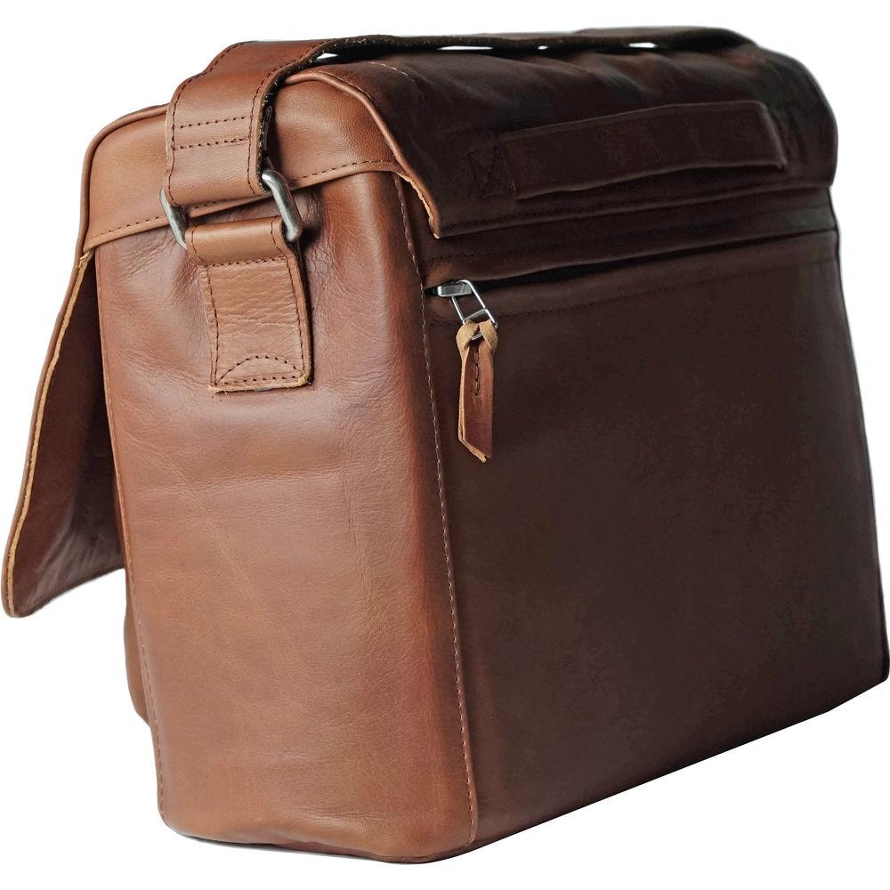 compagnon "the medium messenger" Leather Camera Bag