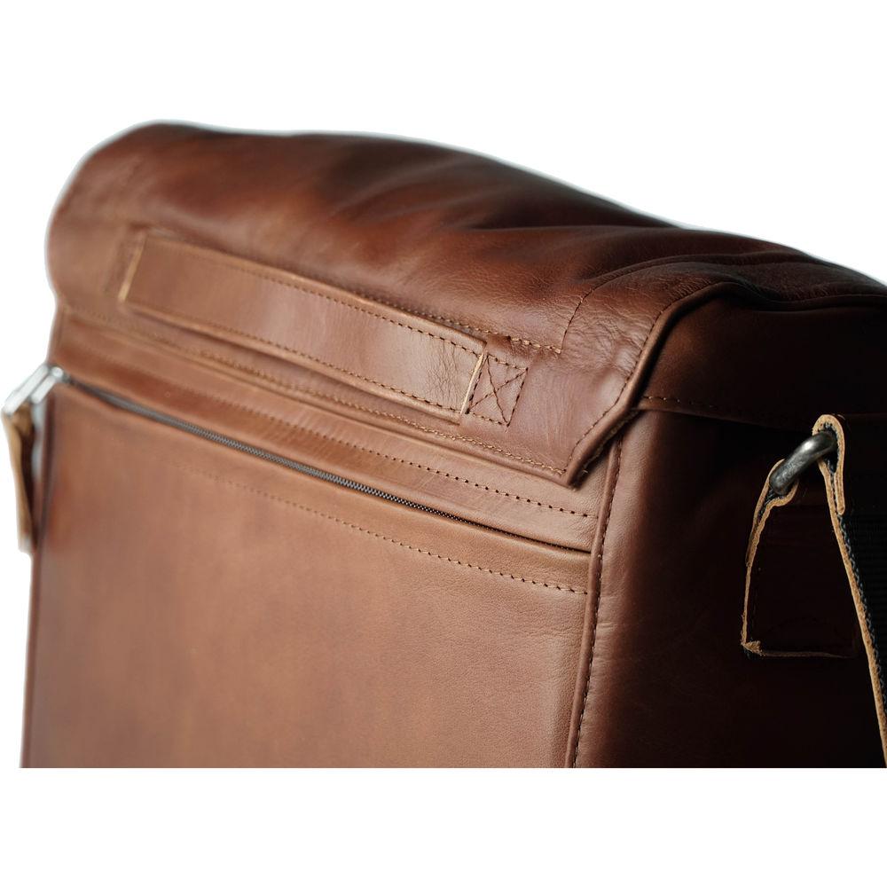 compagnon "the medium messenger" Leather Camera Bag
