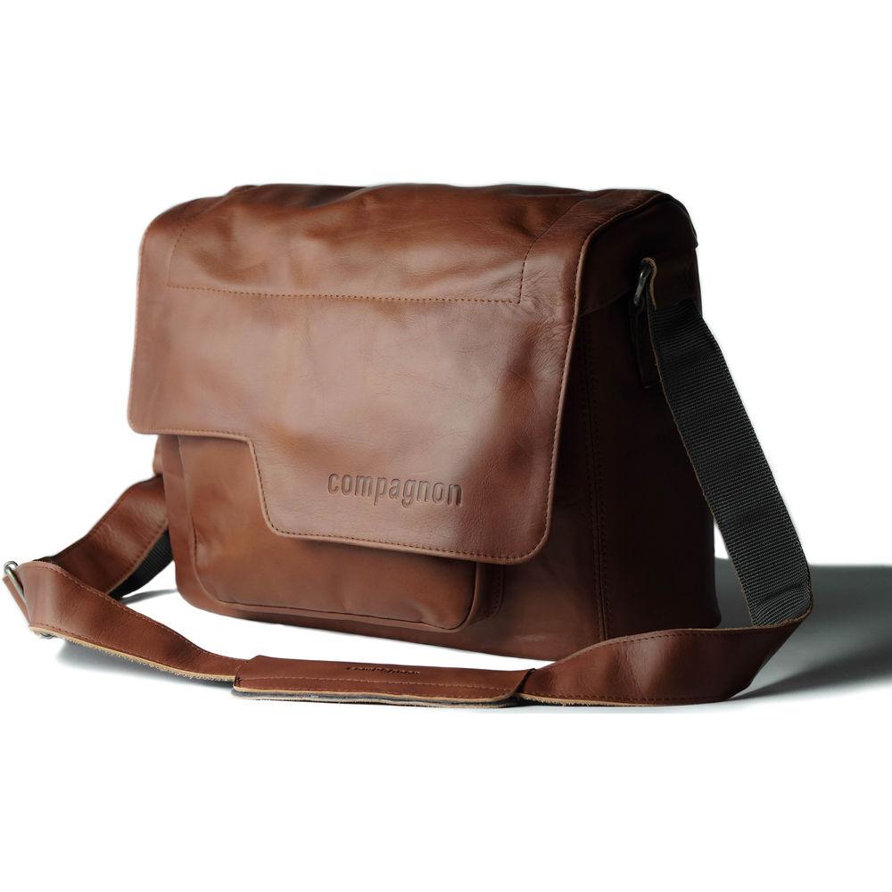 compagnon "the medium messenger" Leather Camera Bag
