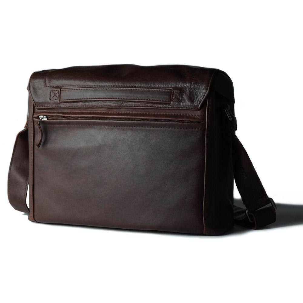 compagnon "the medium messenger" Leather Camera Bag