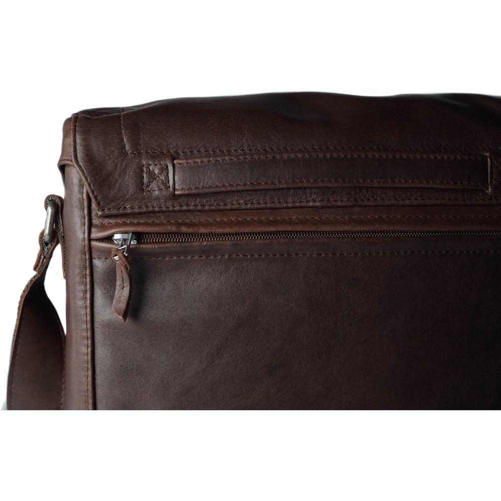 compagnon "the medium messenger" Leather Camera Bag