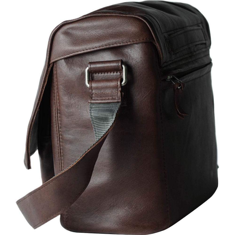 compagnon "the medium messenger" Leather Camera Bag
