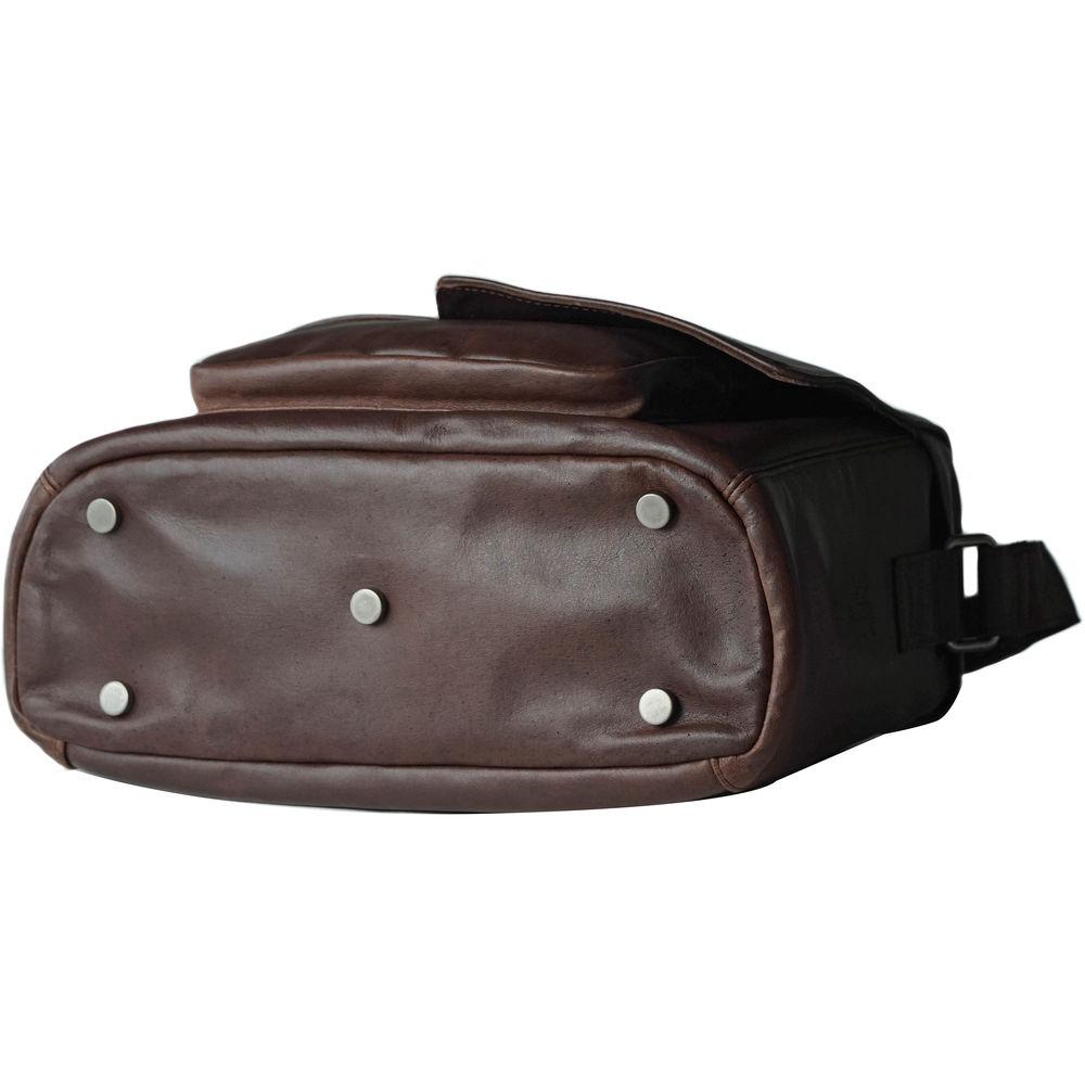 compagnon "the medium messenger" Leather Camera Bag