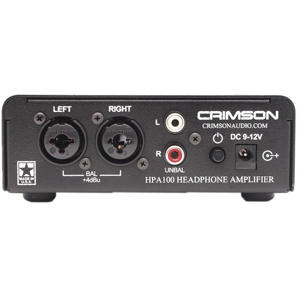 Crimson Audio HPA100 Reference Headphone Amplifier, Crimson, Audio, HPA100, Reference, Headphone, Amplifier