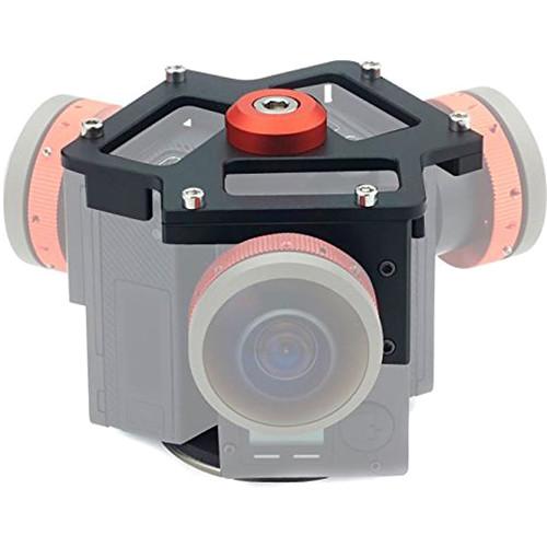 Entaniya Fisheye Rig for Three Ribcage-Modified GoPro HERO4 Cameras
