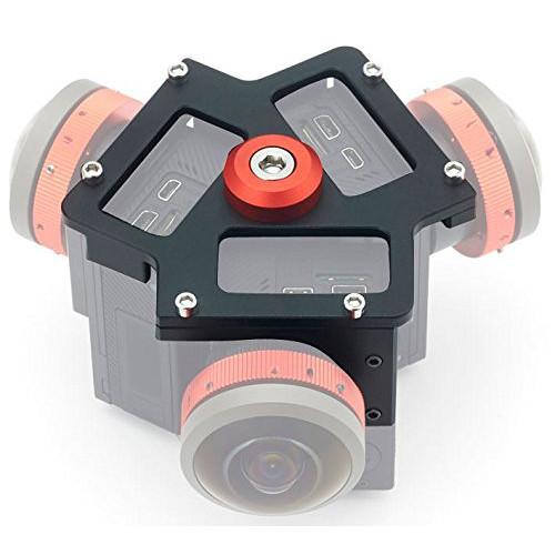 Entaniya Fisheye Rig for Three Ribcage-Modified GoPro HERO4 Cameras