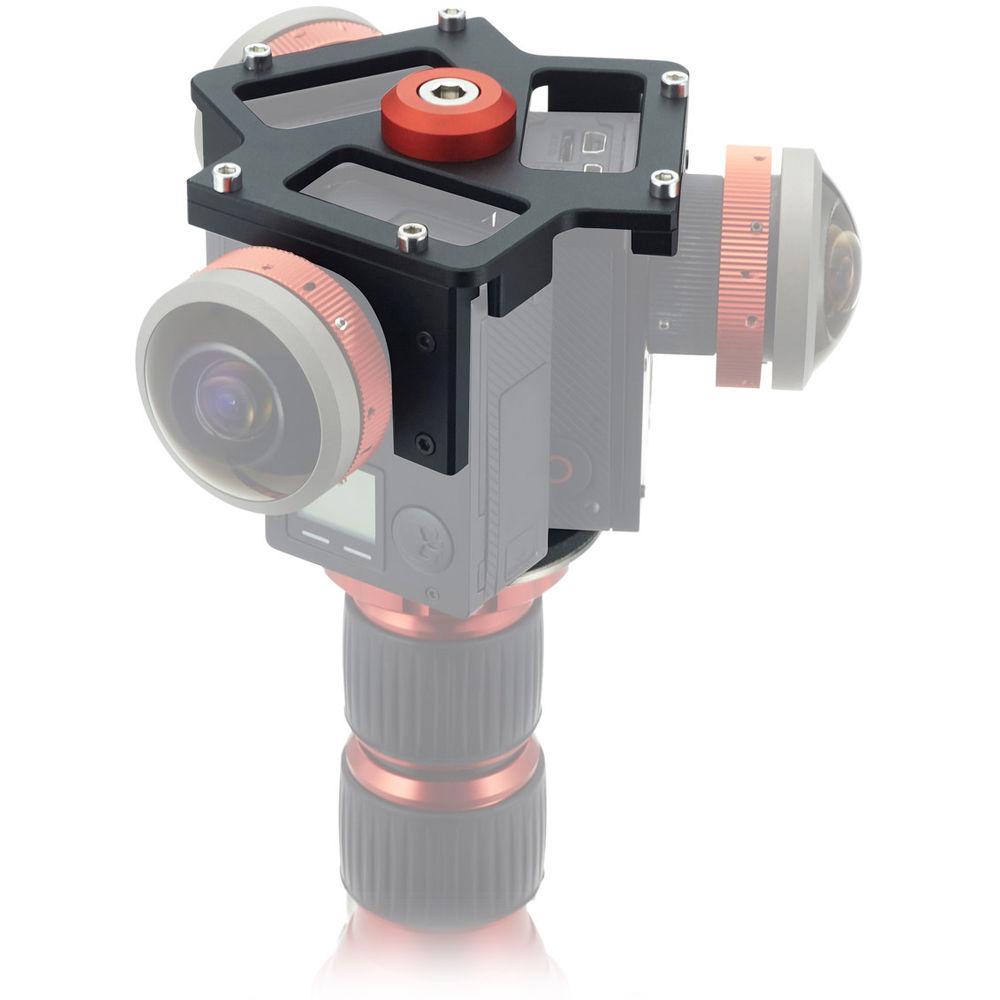 Entaniya Fisheye Rig for Three Ribcage-Modified GoPro HERO4 Cameras