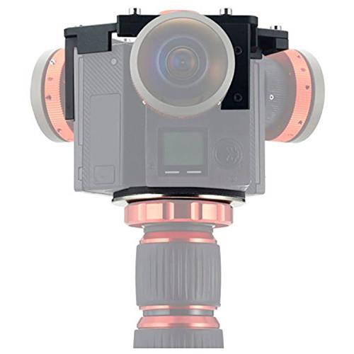 Entaniya Fisheye Rig for Three Ribcage-Modified GoPro HERO4 Cameras