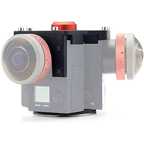 Entaniya Fisheye Rig for Three Ribcage-Modified GoPro HERO4 Cameras