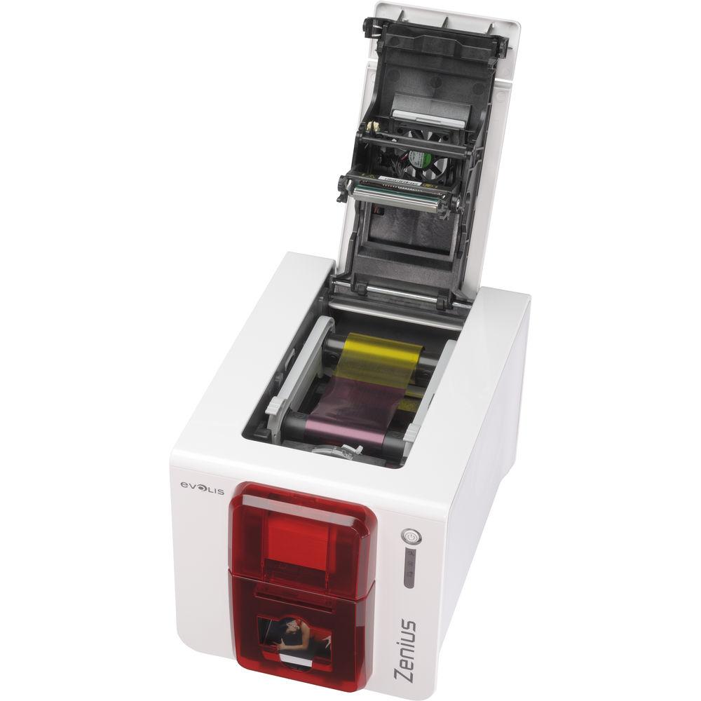 Evolis Zenius Expert Mag ISO Single-Sided Card Printer with Mag ISO Dual HiCo LoCo 3-track magnetic stripe Encoder