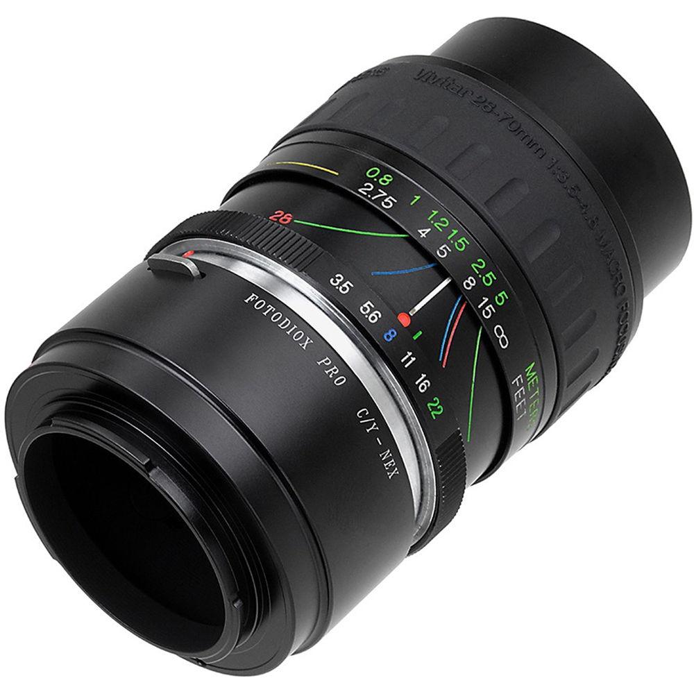 FotodioX Contax Yashica Lens to Sony E-Mount Camera Pro Lens Mount Adapter