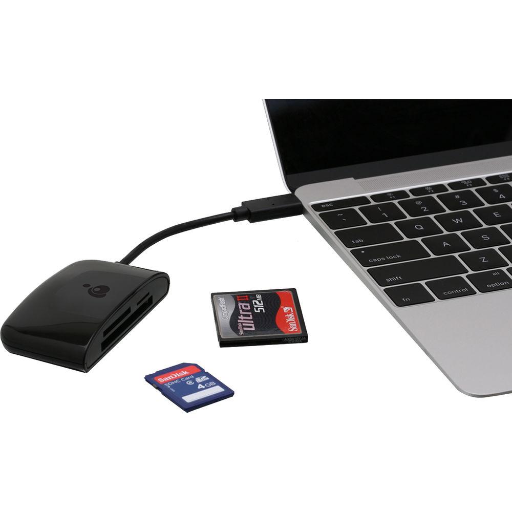 IOGEAR 3-Slot USB 3.1 Gen 1 Type-C Card Reader