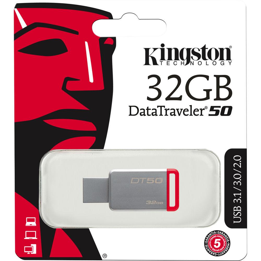 Kingston 32GB Datatraveler DT50 USB 3.0 Flash Drive