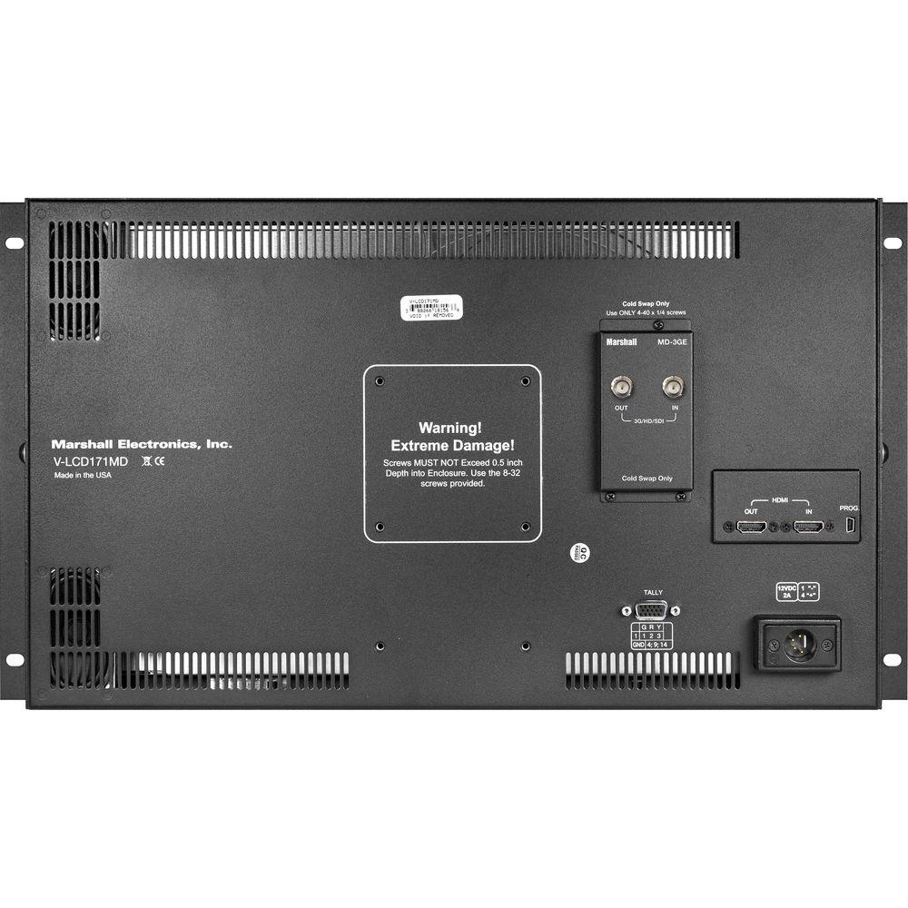 Marshall Electronics V-LCD171MD-DT 17.3" Full HD Desktop Mount Monitor with MD-3GE Module