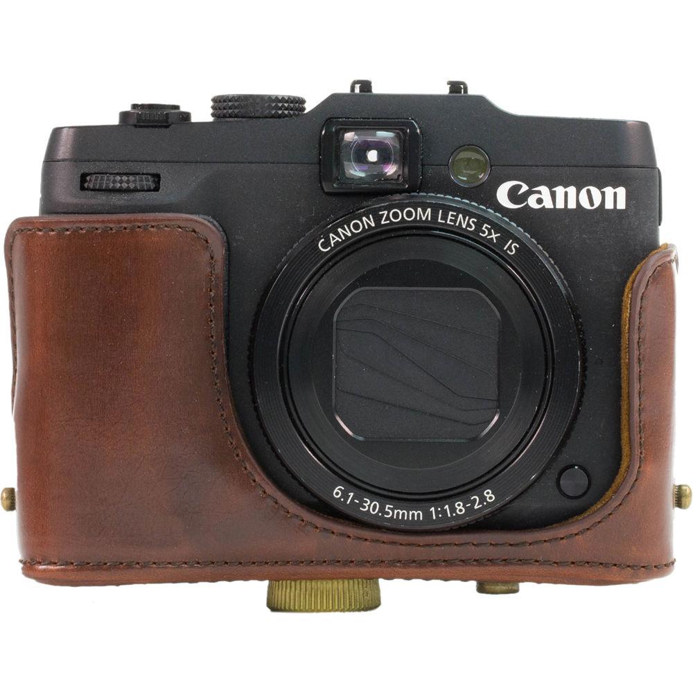 MegaGear PU Leather Camera Case and Strap for Canon PowerShot G16