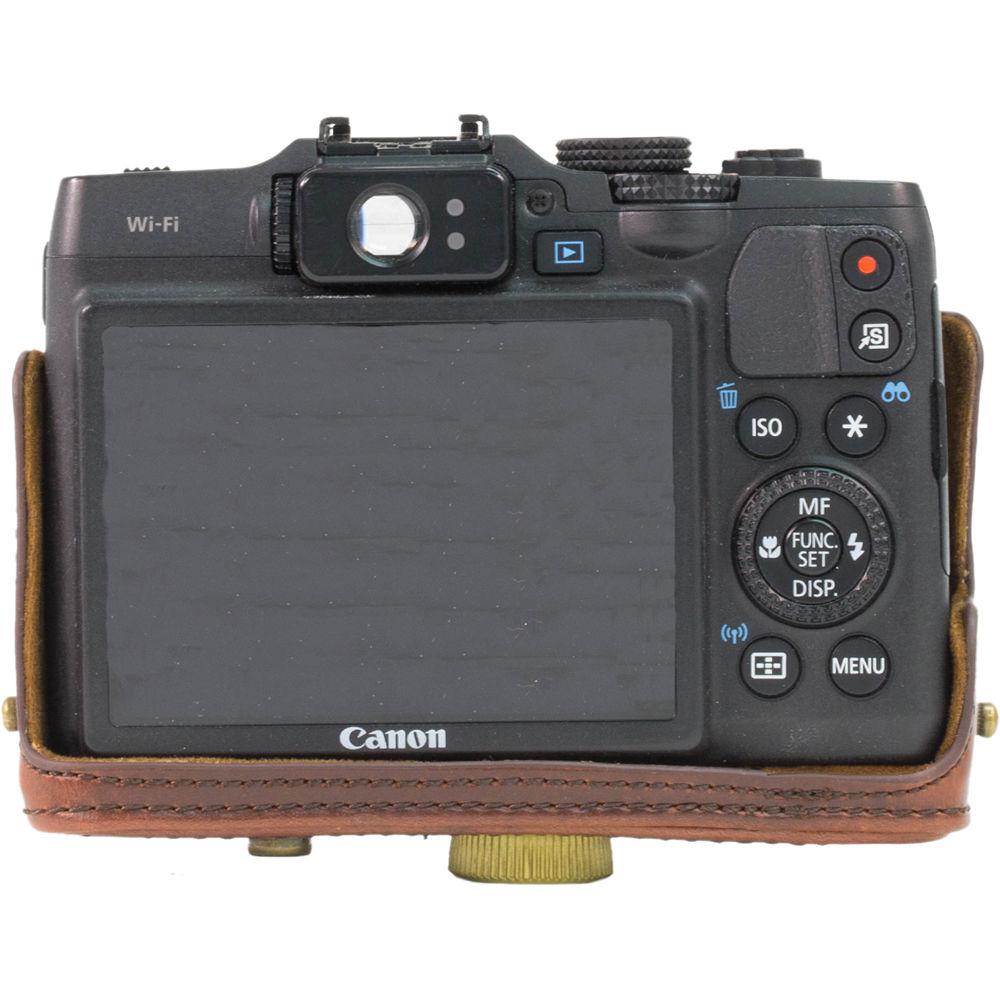 MegaGear PU Leather Camera Case and Strap for Canon PowerShot G16
