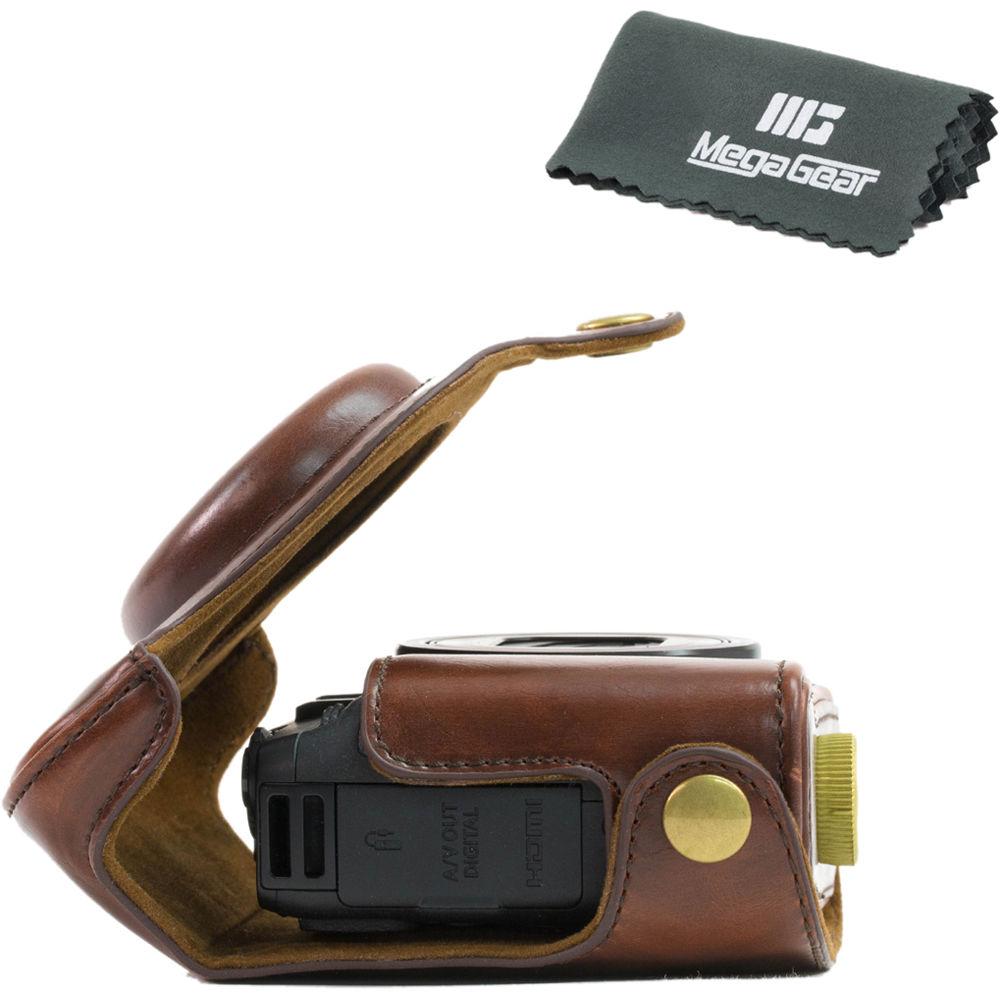 MegaGear PU Leather Camera Case and Strap for Canon PowerShot G16