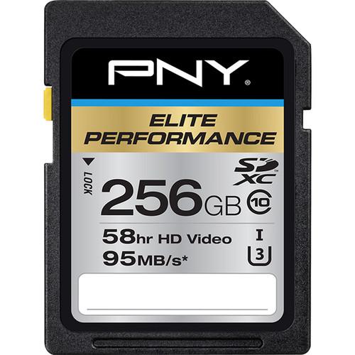 PNY Technologies 256GB Elite Performance UHS-1 SDXC Memory Card