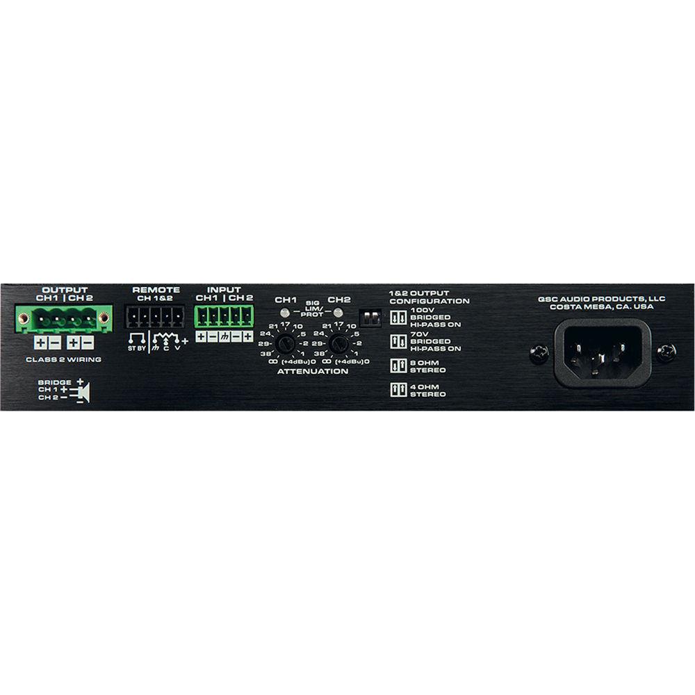 QSC SPA Series ENERGY STAR 2-Channel Power Amplifier
