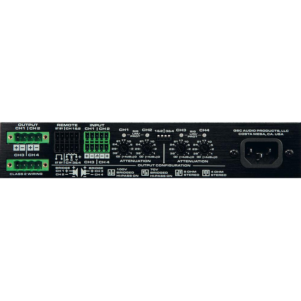 QSC SPA Series ENERGY STAR 4-Channel Power Amplifier