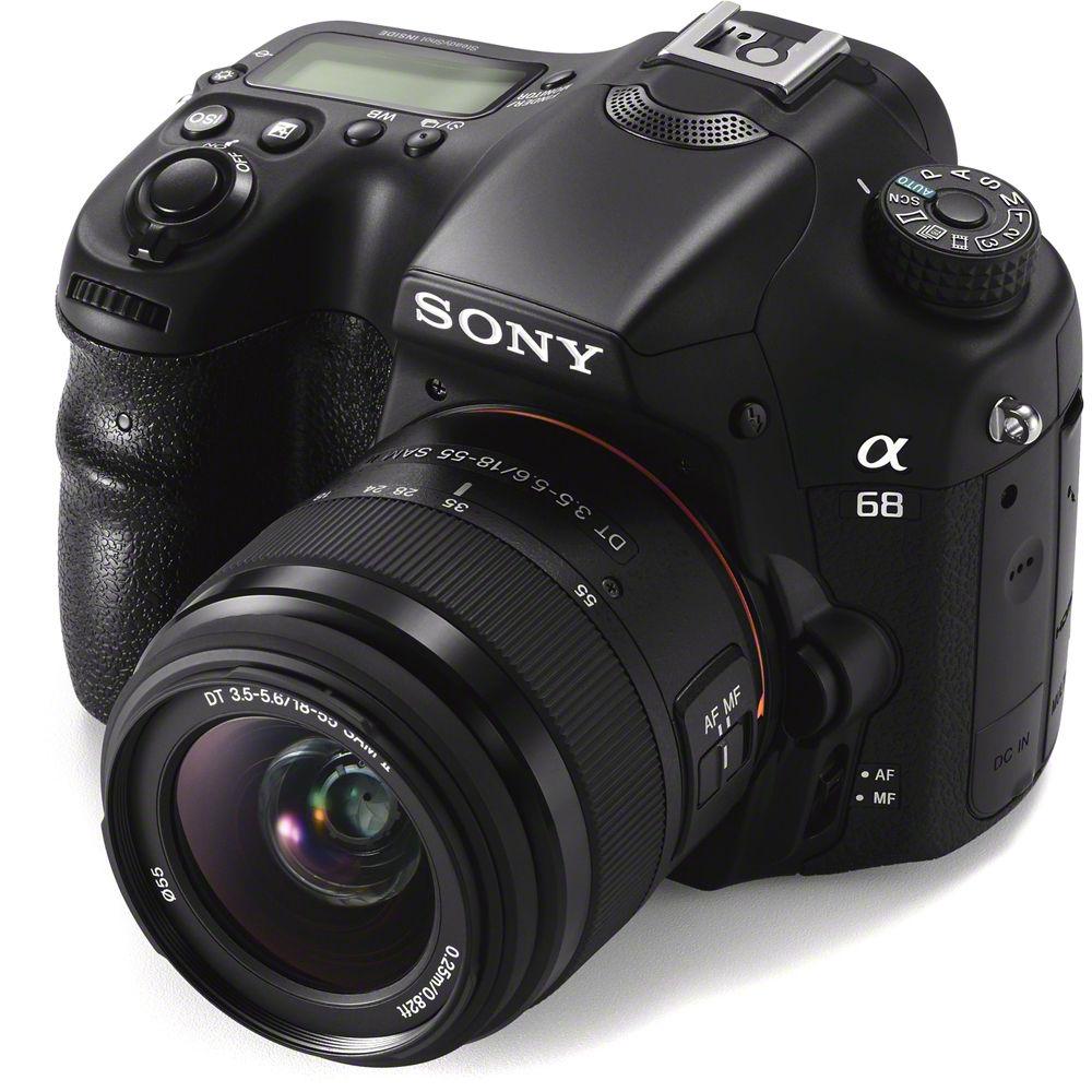 Sony Alpha a68 DSLR Camera with 18-55mm Lens