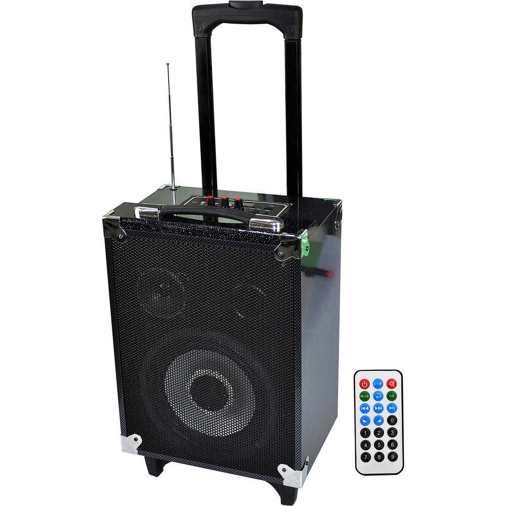 Technical Pro WASP680 8" Portable Bluetooth PA System with Wireless Handheld Microphone