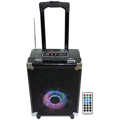 Technical Pro WASP680 8" Portable Bluetooth PA System with Wireless Handheld Microphone