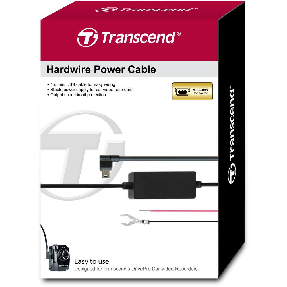 Transcend TS-DPK1 Mini-USB Hardwire Power Cable for DrivePro Dash Cams