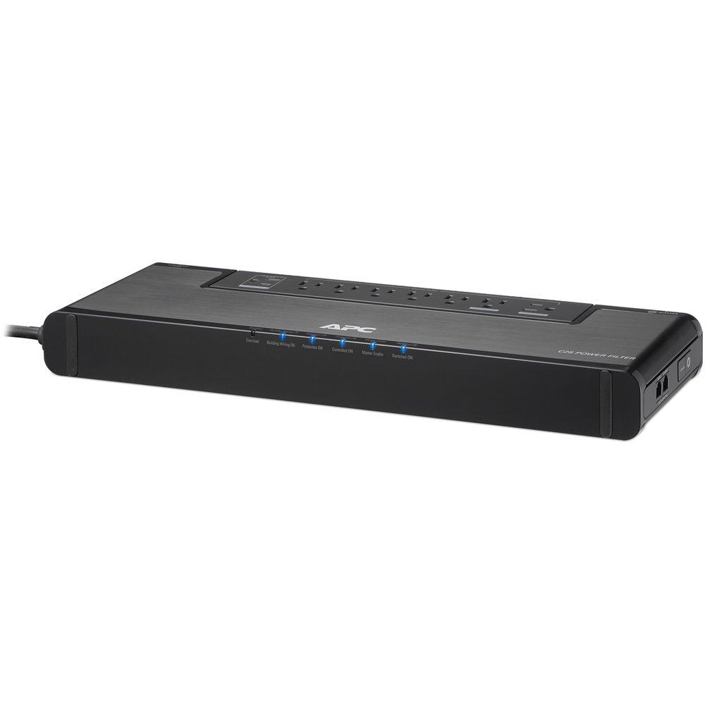 APC C25B 10-Outlet Power-Saving Surge Protector and Power Filter