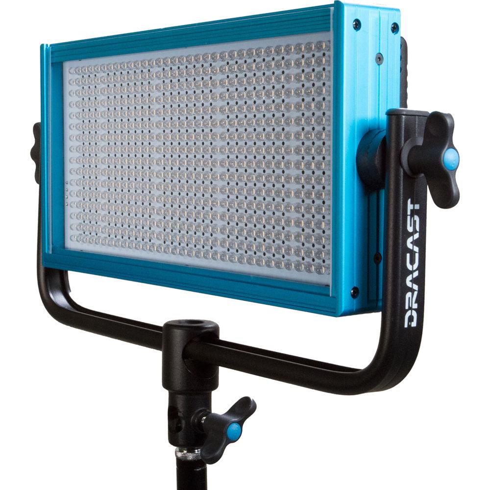 Dracast Outdoor Deluxe Daylight AC DC Kit with 1 x LED500D 1 x LED160AD, Batteries and Gold Mount Battery Plate