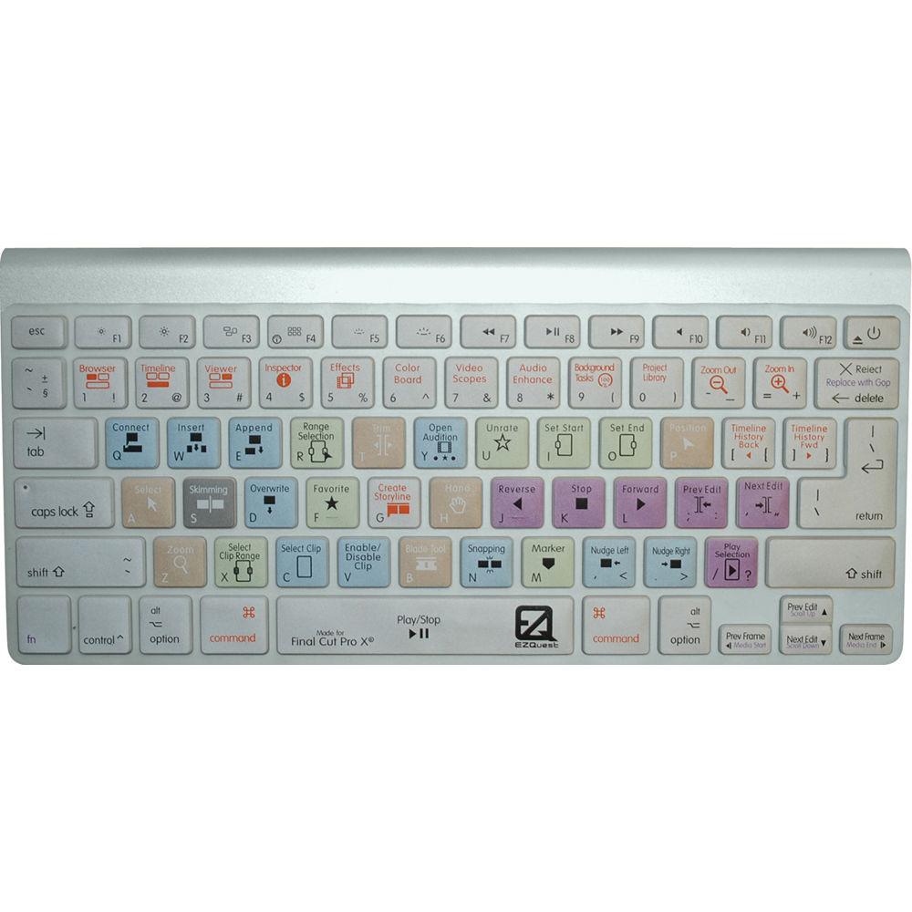 EZQuest Apple Final Cut Pro X Keyboard Cover for MacBook, MacBook Air, MacBook Pro, and Apple Wireless Keyboard