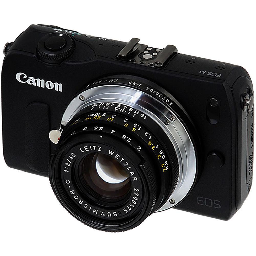 FotodioX Pro Lens Mount Adapter for Leica M-Mount Lens to Canon EF-M Mount Camera