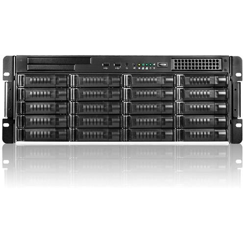 iStarUSA E4M20-120P8G E Storage Series E4M20 4 RU 20-Bay Server Rackmount Chassis with 1200W Power Supply
