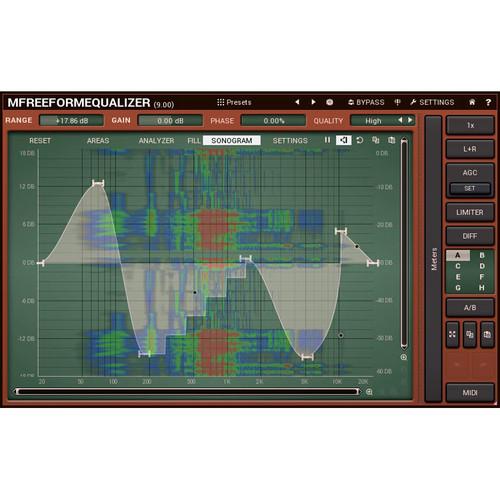 MeldaProduction MFreeformEqualizer - Customizable Filter Shape EQ Plug-In