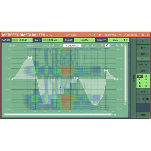 MeldaProduction MFreeformEqualizer - Customizable Filter Shape EQ Plug-In