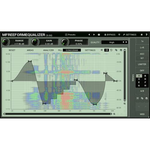 MeldaProduction MFreeformEqualizer - Customizable Filter Shape EQ Plug-In