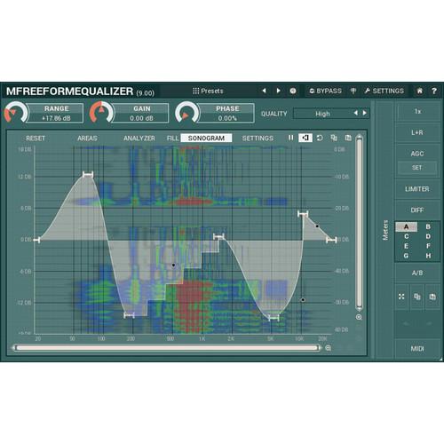 MeldaProduction MFreeformEqualizer - Customizable Filter Shape EQ Plug-In