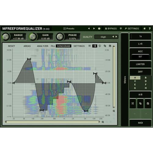 MeldaProduction MFreeformEqualizer - Customizable Filter Shape EQ Plug-In