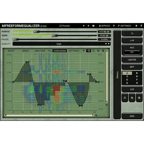 MeldaProduction MFreeformEqualizer - Customizable Filter Shape EQ Plug-In