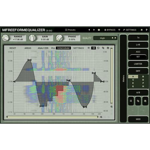 MeldaProduction MFreeformEqualizer - Customizable Filter Shape EQ Plug-In