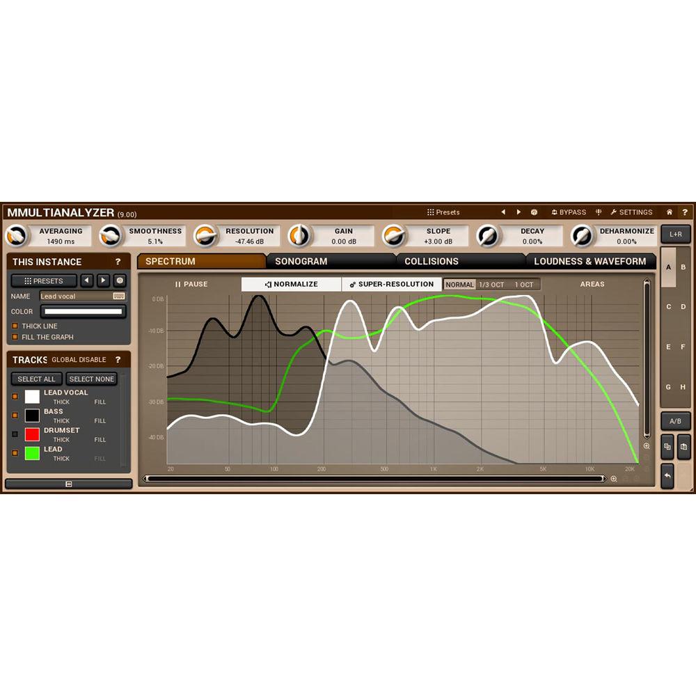 MeldaProduction MMultiAnalyzer - Multitrack Analyzer and Sonogram Plug-In