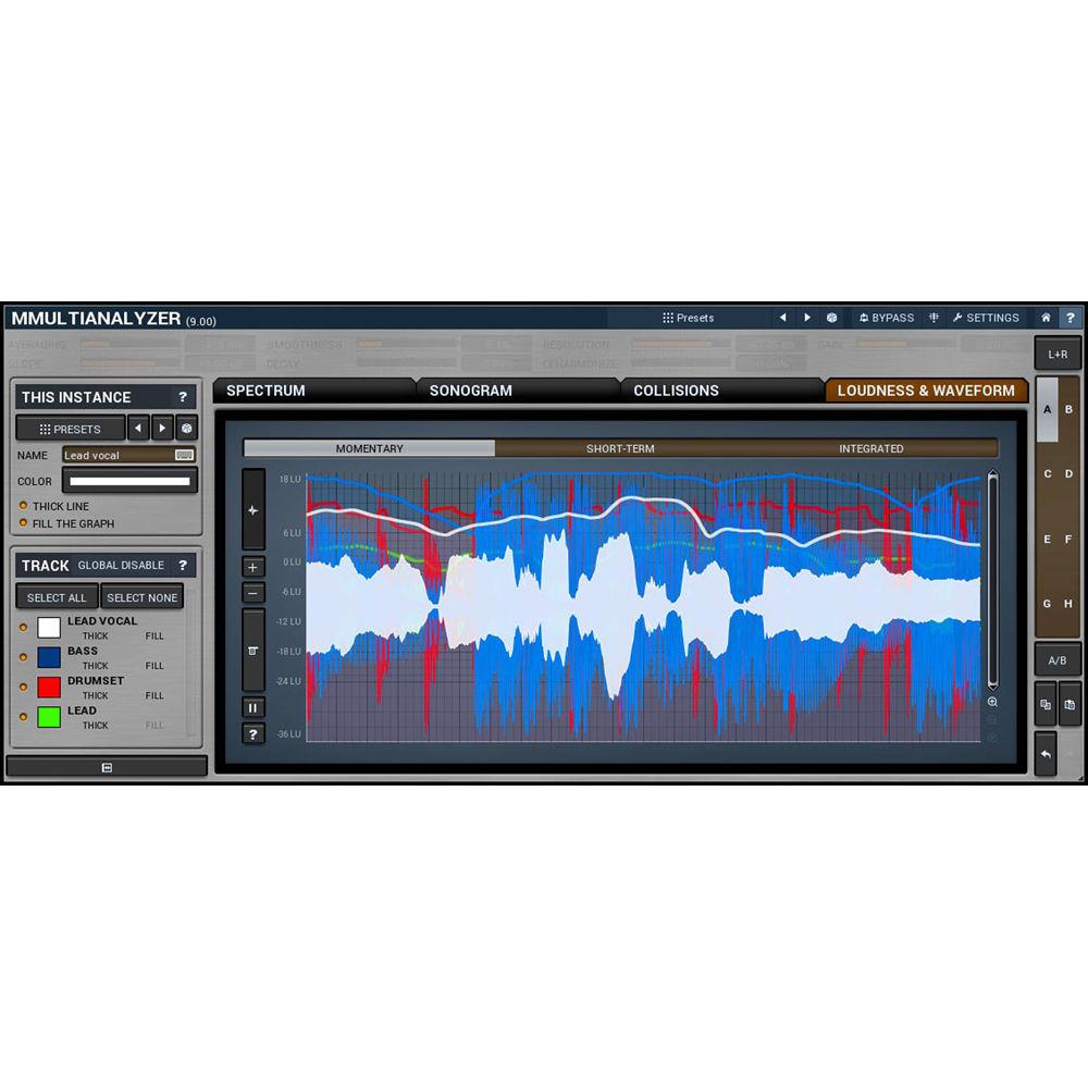 MeldaProduction MMultiAnalyzer - Multitrack Analyzer and Sonogram Plug-In